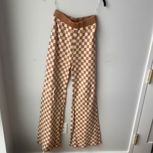 Another Girl Check Flare Pants (S)